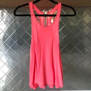 Pink Tank Top- Never Worn- Zipper Detail On Back